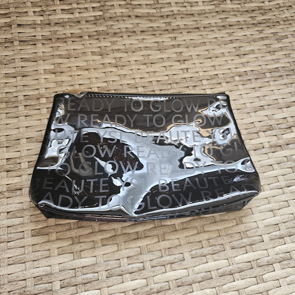 YSL Glossy Black Cosmetic Pouch